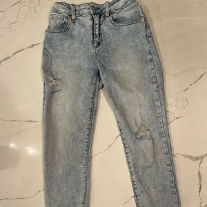 Gap girls denim jegging ankle high rise size 10